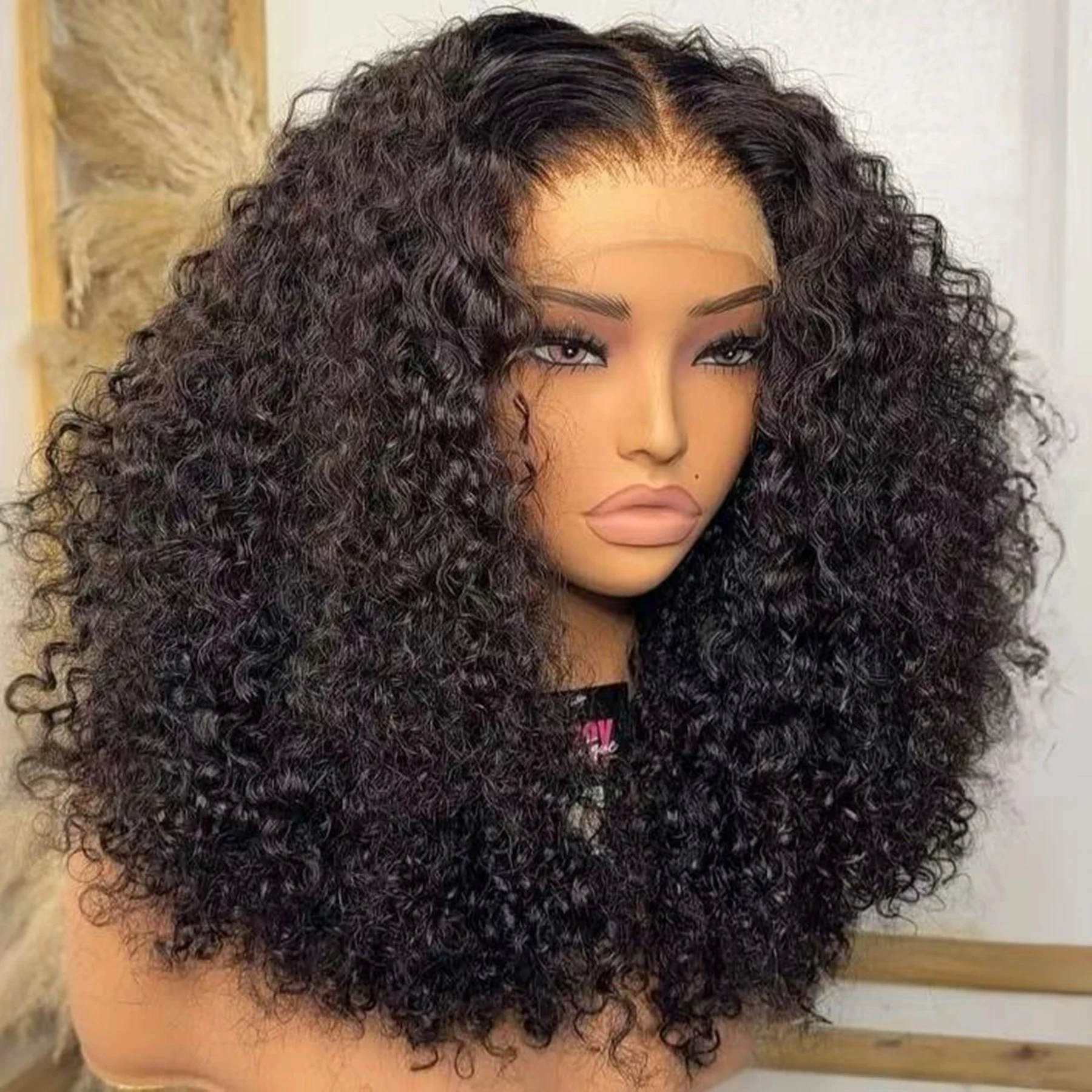 Glueless Wear And Go Human Hair Wig - 14 16 Inch Curly Deep Wave