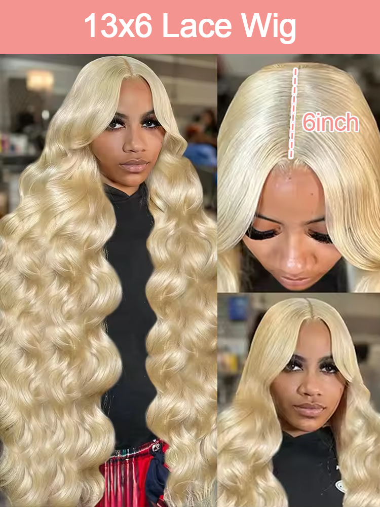 36 40 Inch 613 Honey Blonde Bo - огляд і ціна 613 Blonde Body Wave Lace Front Wig