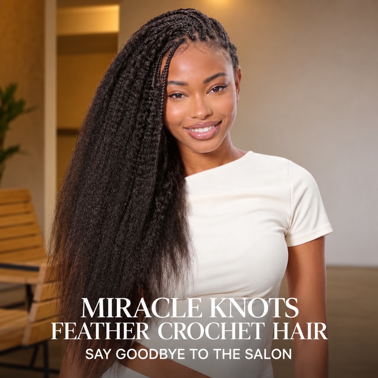 Feather Kinky Straight Crochet - огляд і ціна Human Hair Wigs