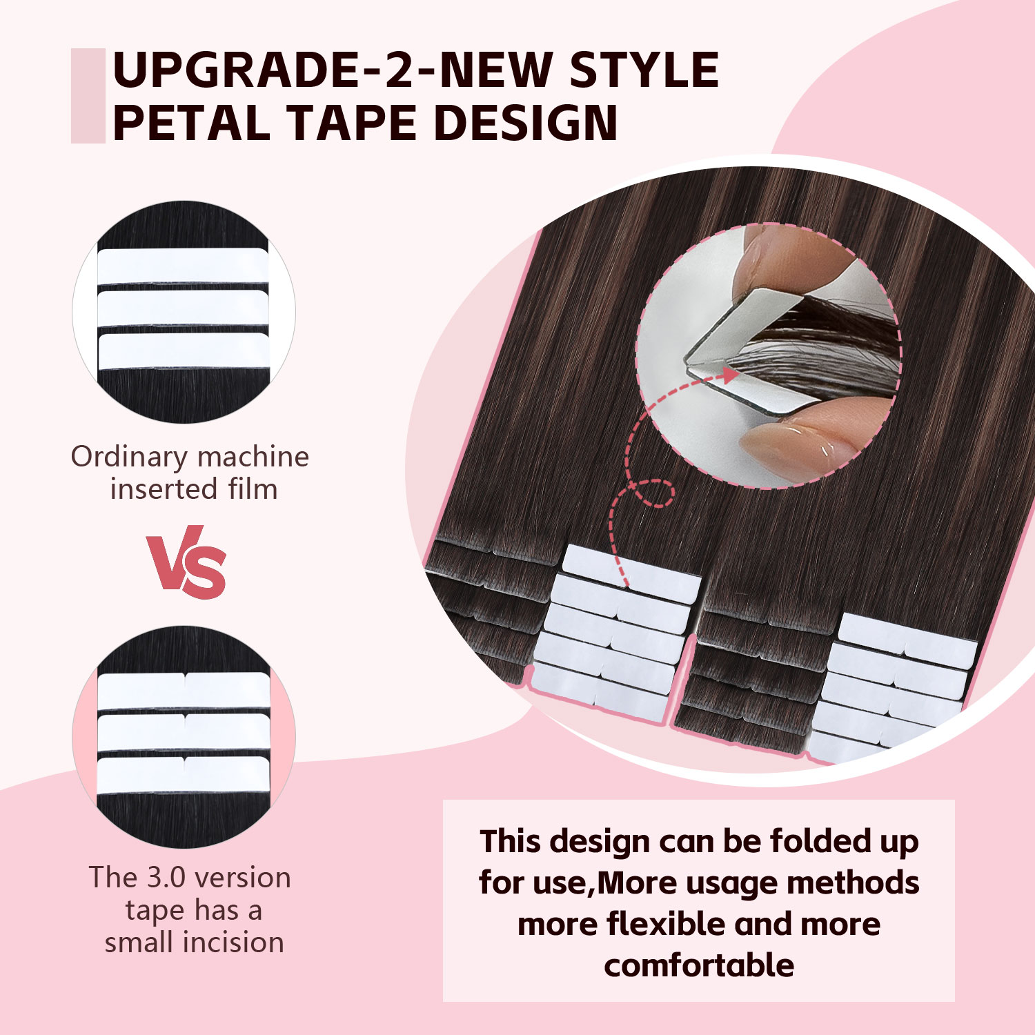 Sweetmet Invisible Tape Hair E - огляд і ціна Invisible Tape In Extensions Real Hair