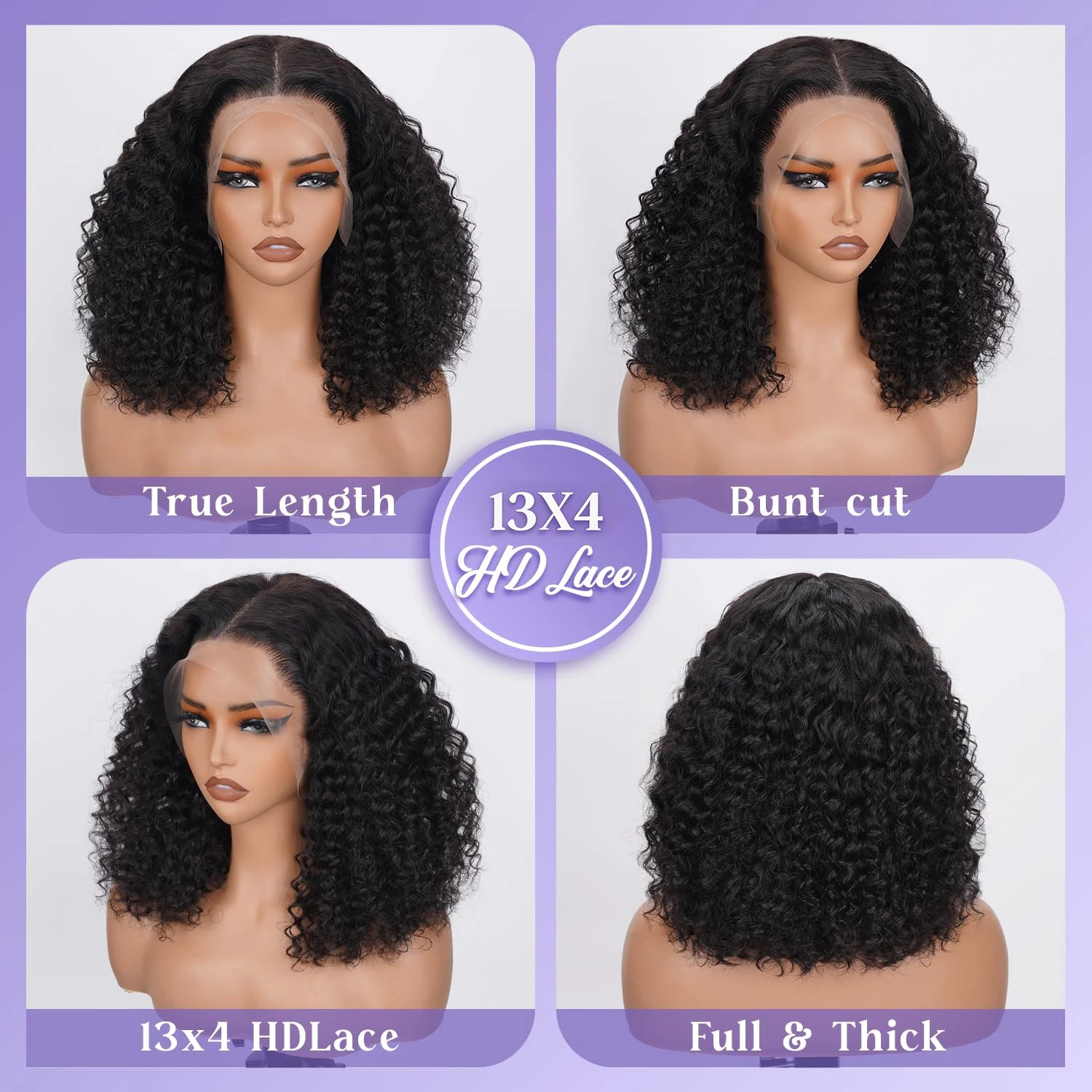 14 16 Inch Curly Deep Wave 13x - огляд і ціна Glueless Wear And Go Human Hair Wig