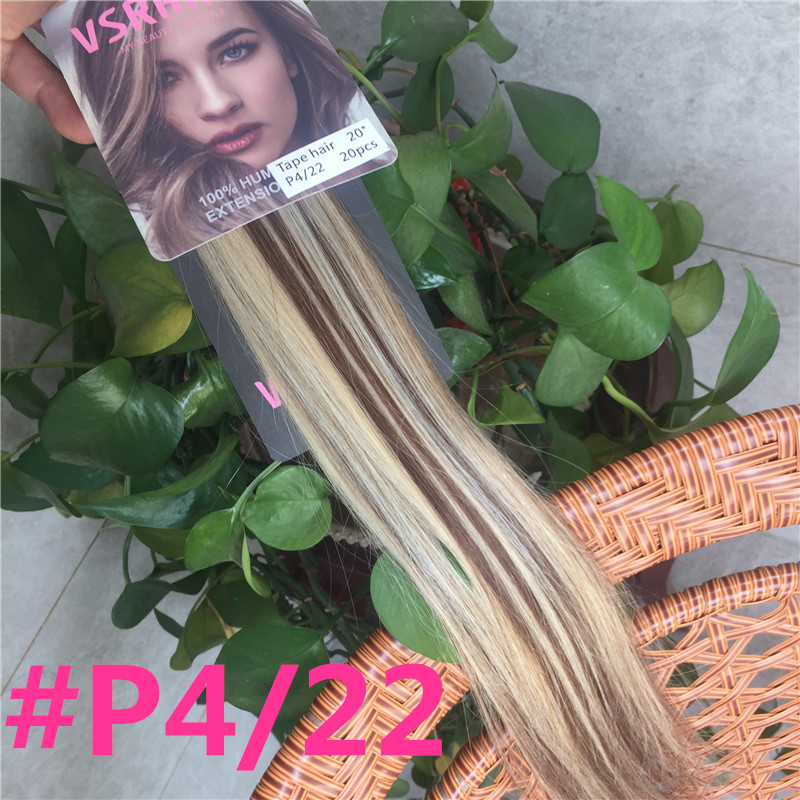 Vsrhair Tape In Hair 50cm 60cm - огляд і ціна Invisible Tape In Extensions Real Hair