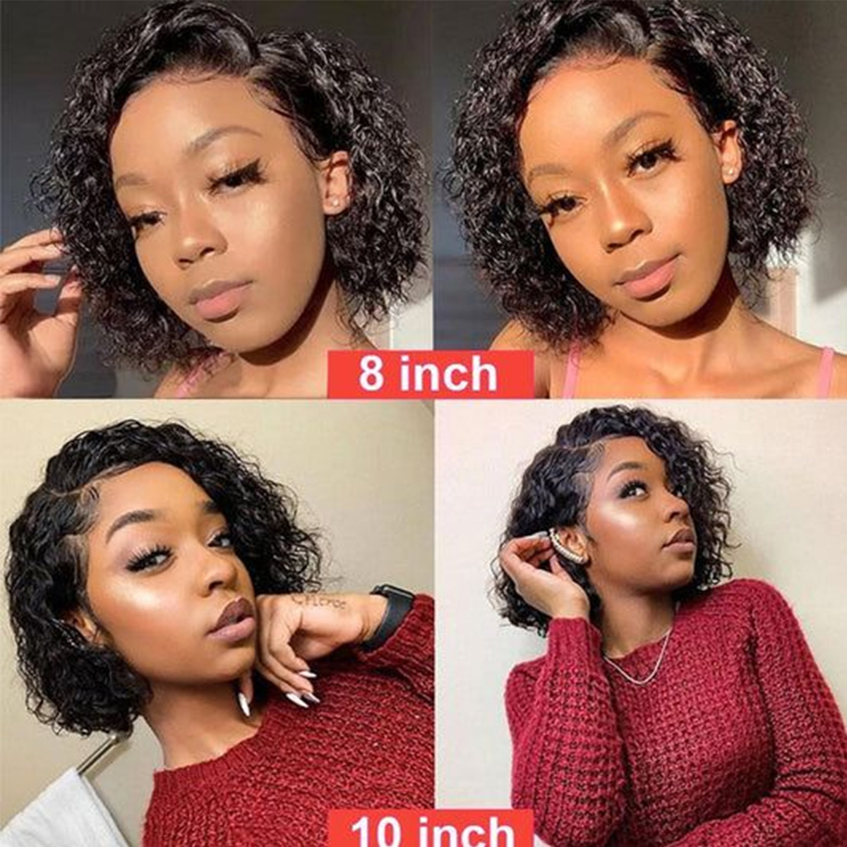 Deep Wave Wigs Human Hair 180  - огляд і ціна Glueless Wear And Go Human Hair Wig