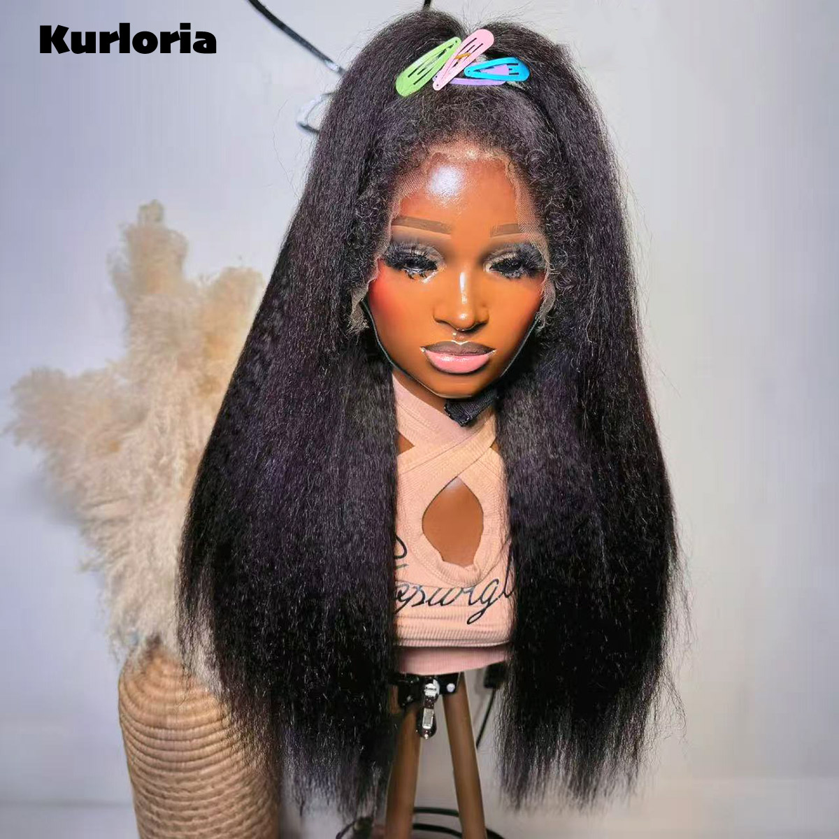 Natural Black 400 Density Kink - огляд і ціна Glueless Wear And Go Human Hair Wig
